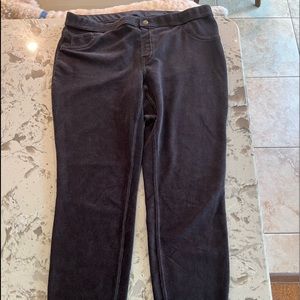 Soft brown corduroy leggings.